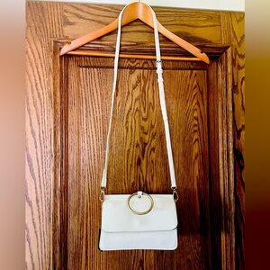 Susan Joy Aria Ring Crossbody NWT White